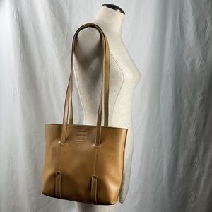 Mondani tan leather tote bag